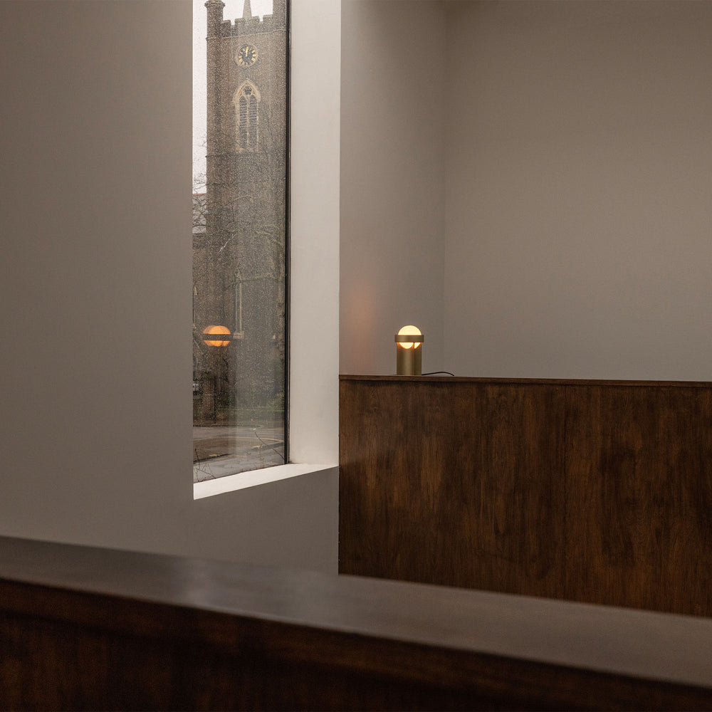 Loop Table Lamp with Sphere III