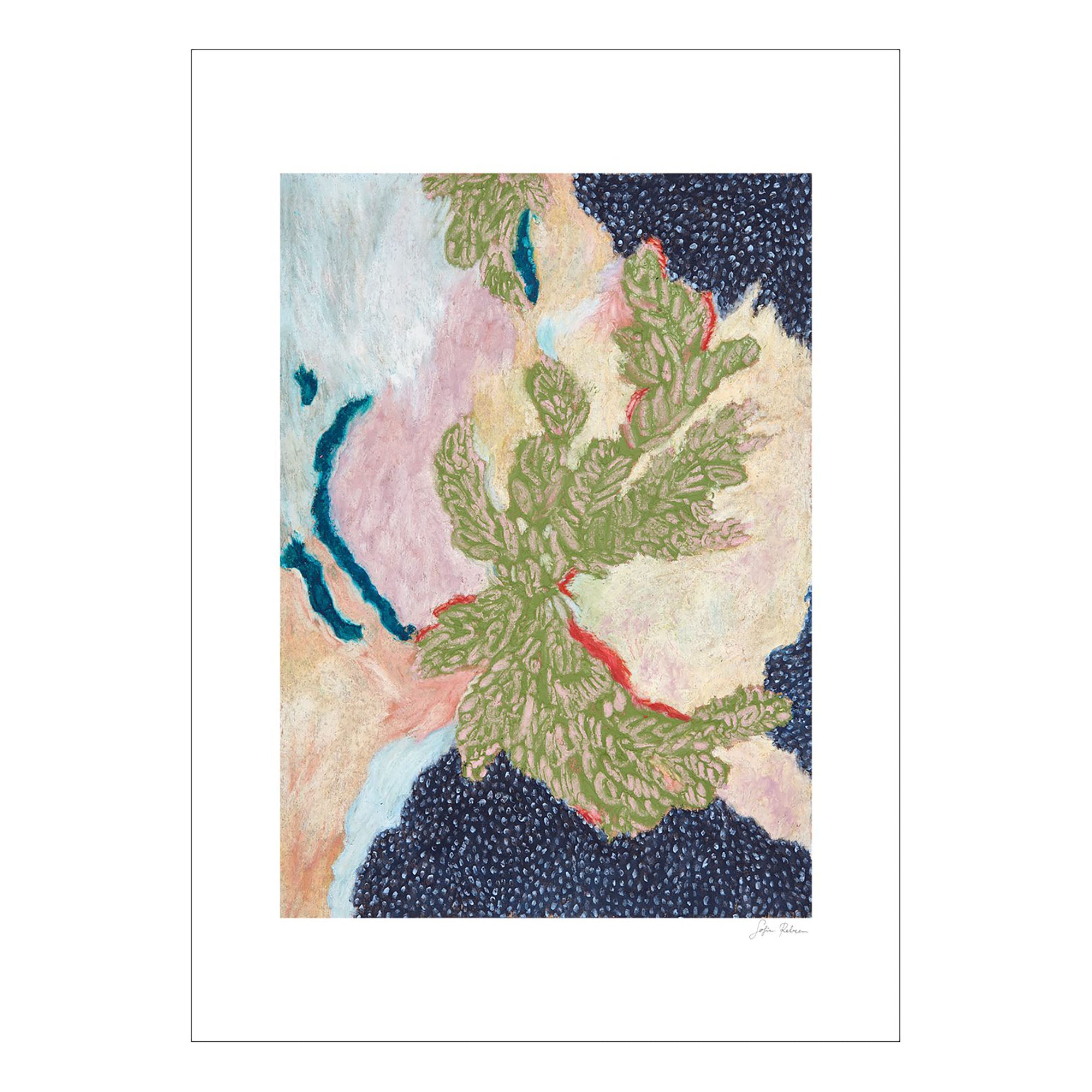 Little Green Print by Sofie Rebecca Iversen