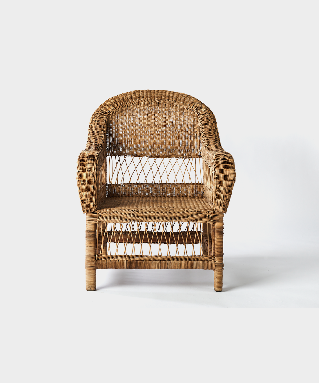 Classic Open Weave Single Seater in Natural