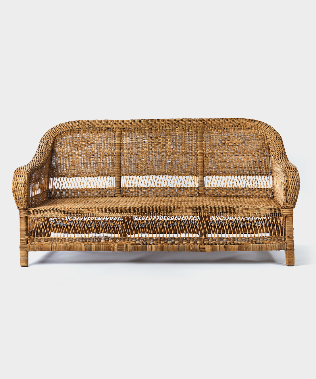 Classic Open Weave 3 Seater in Natural
