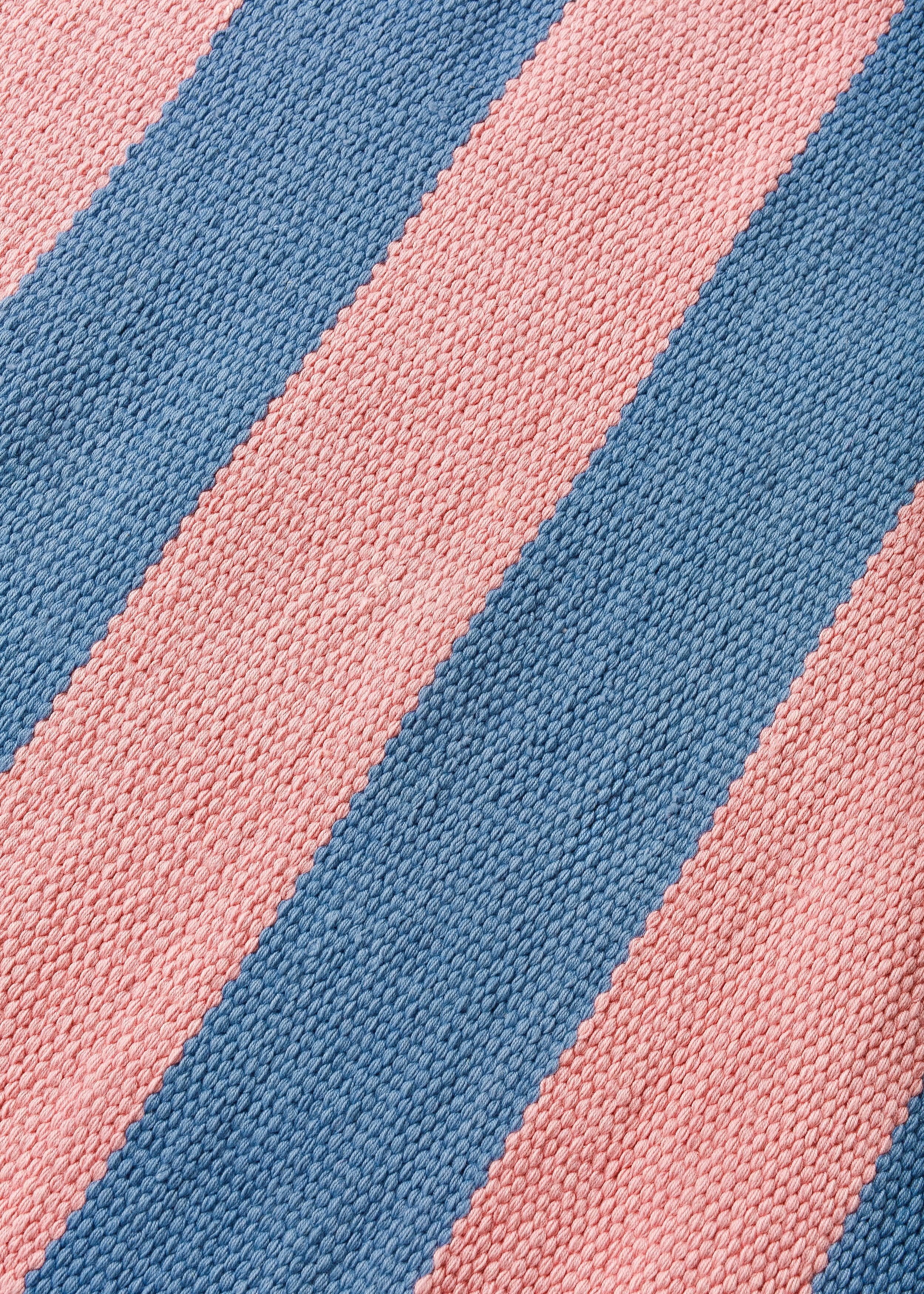 Riaz Pink Stripe Cotton Rug