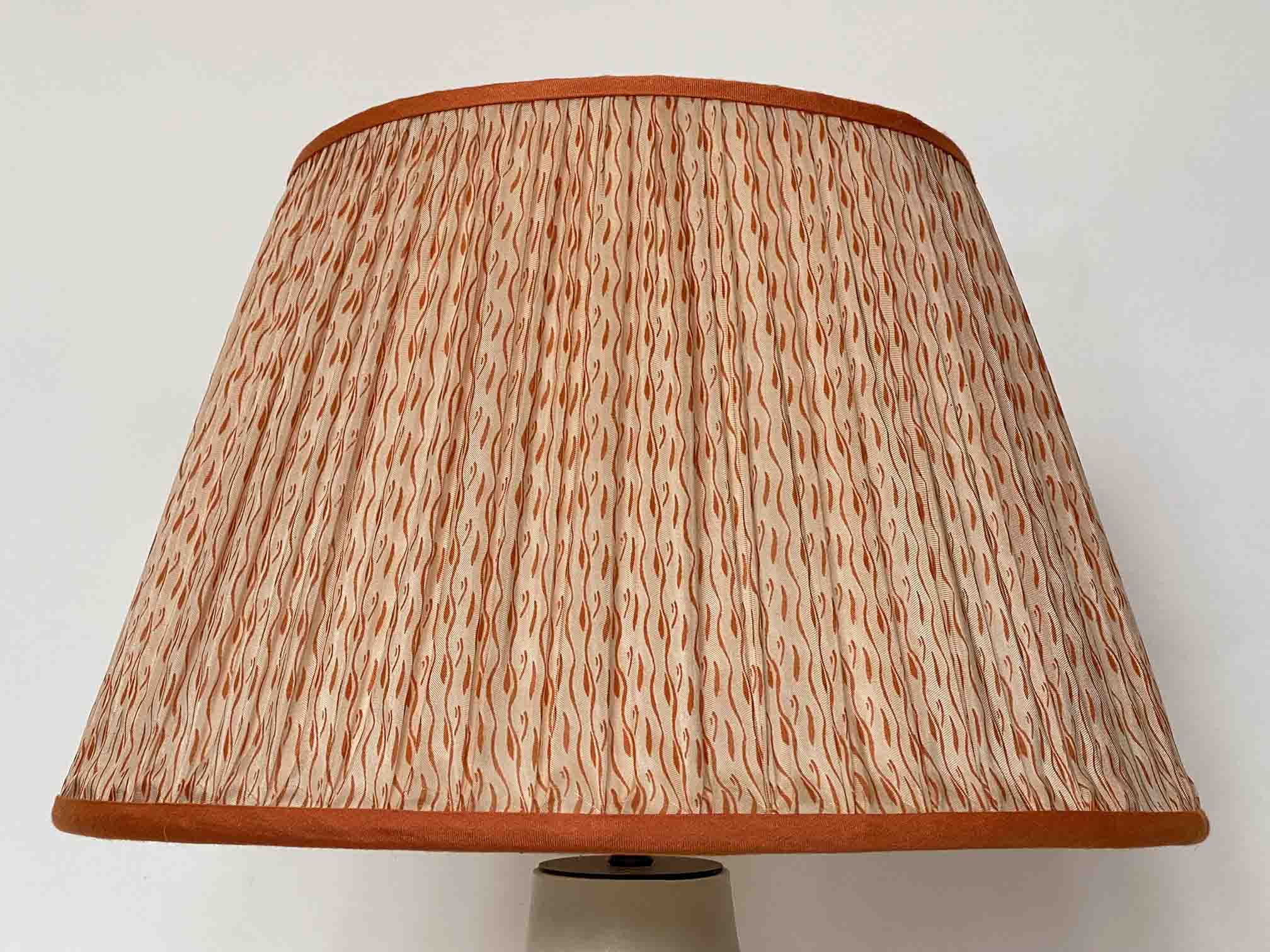 Orange Tadpole Silk Lampshade