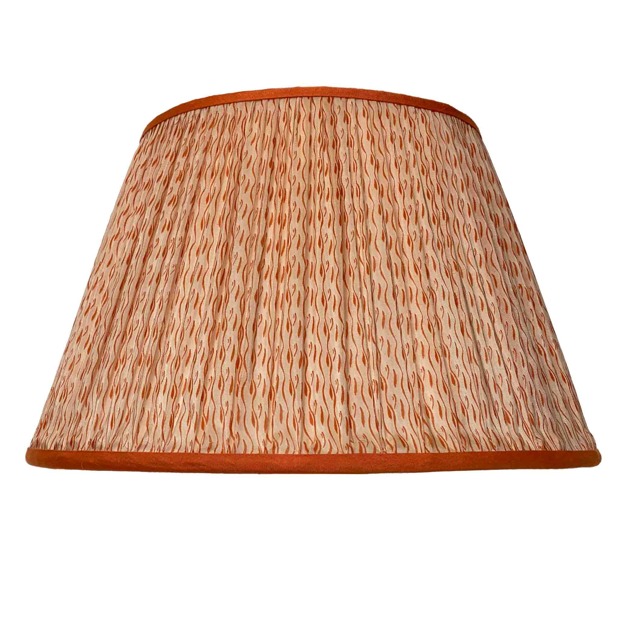Orange Tadpole Silk Lampshade