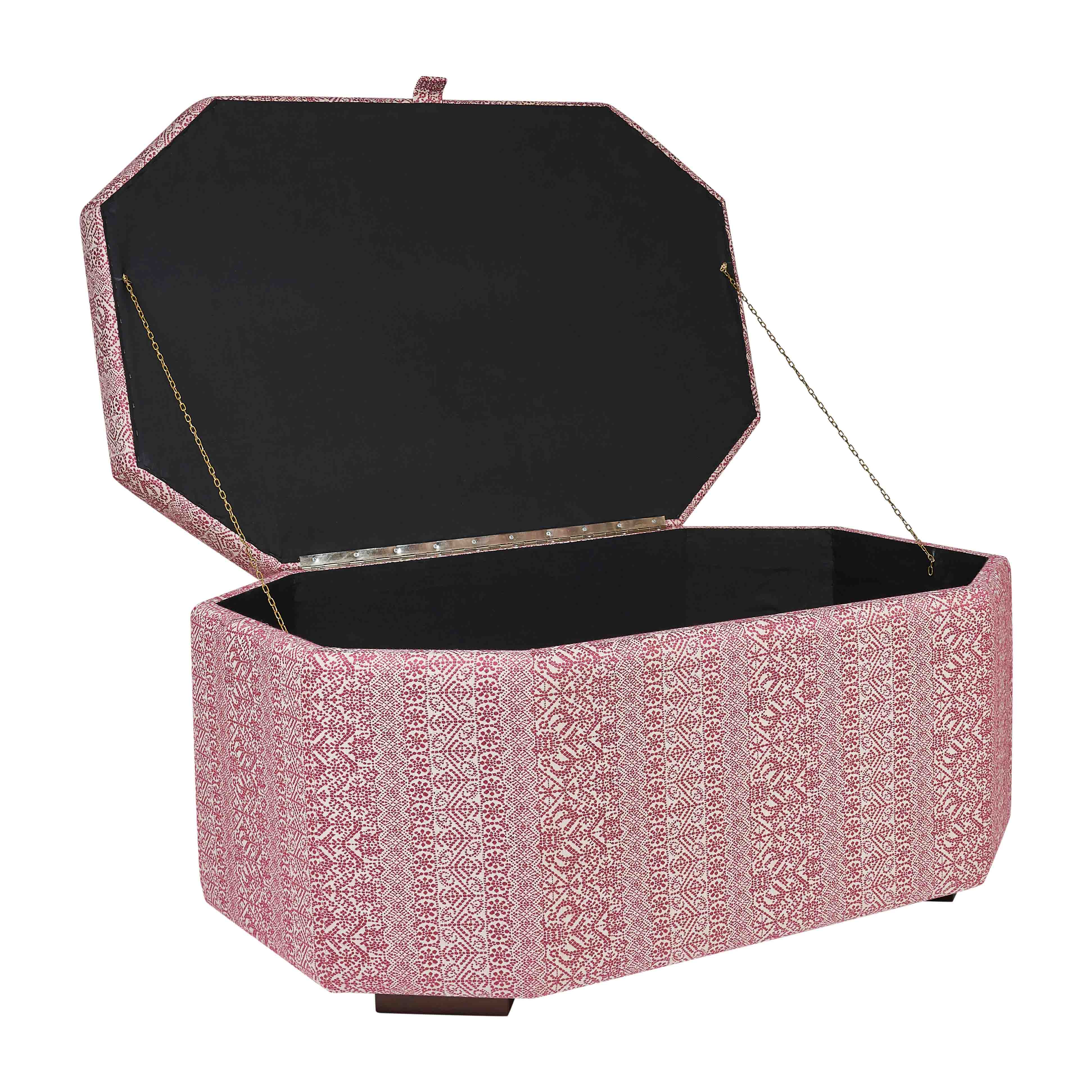 Ottoman Box in Buriam Strong Pink