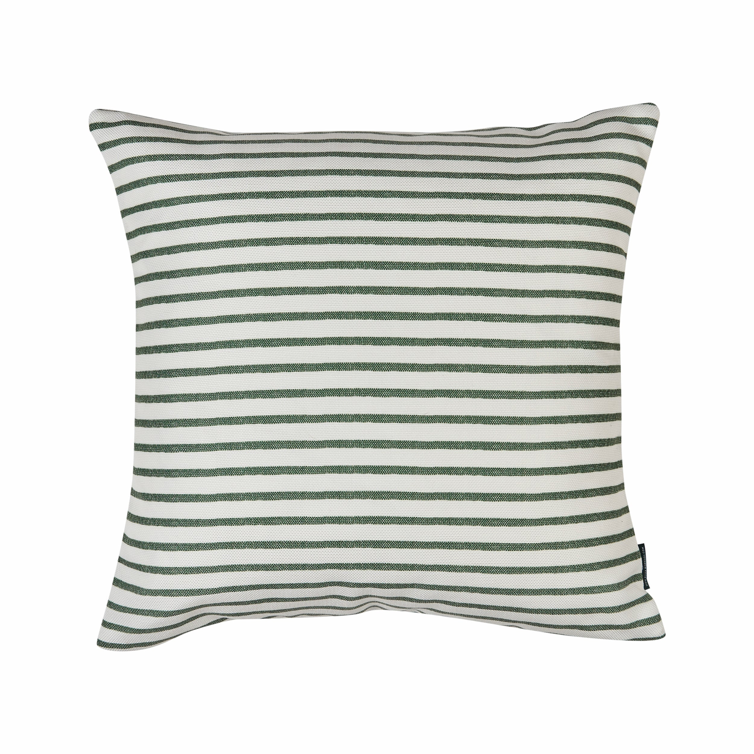 Harriet Stripe Green Performance/Outdoor Square Cushion