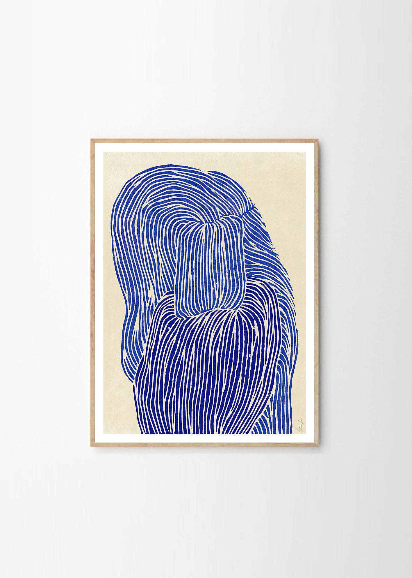 Deep Blue Print by Rebecca Hein