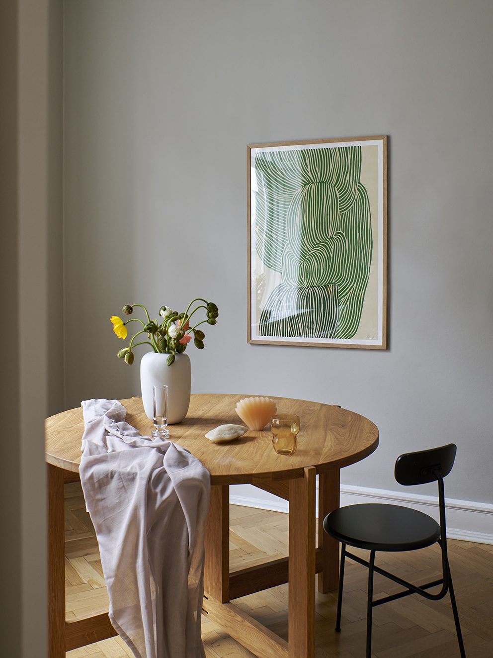 Green Ocean Print by Rebecca Hein