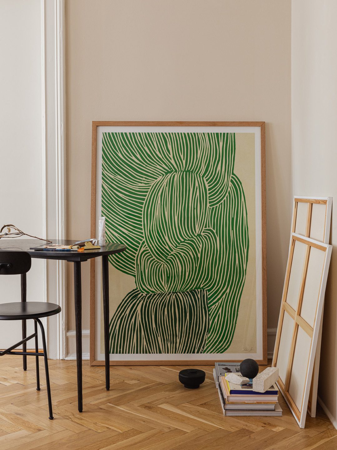Green Ocean Print by Rebecca Hein