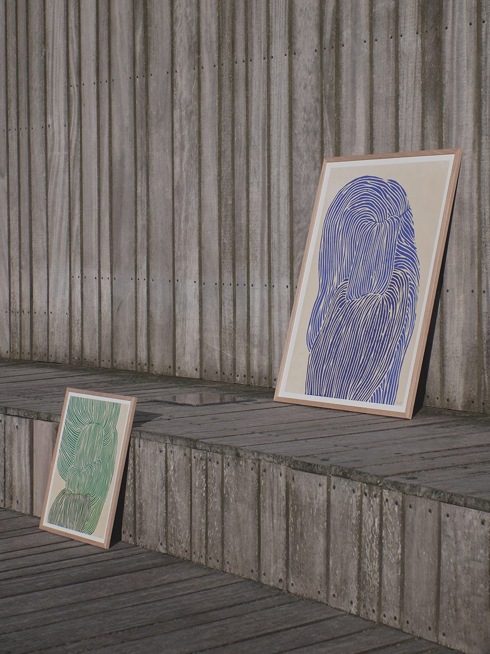 Deep Blue Print by Rebecca Hein