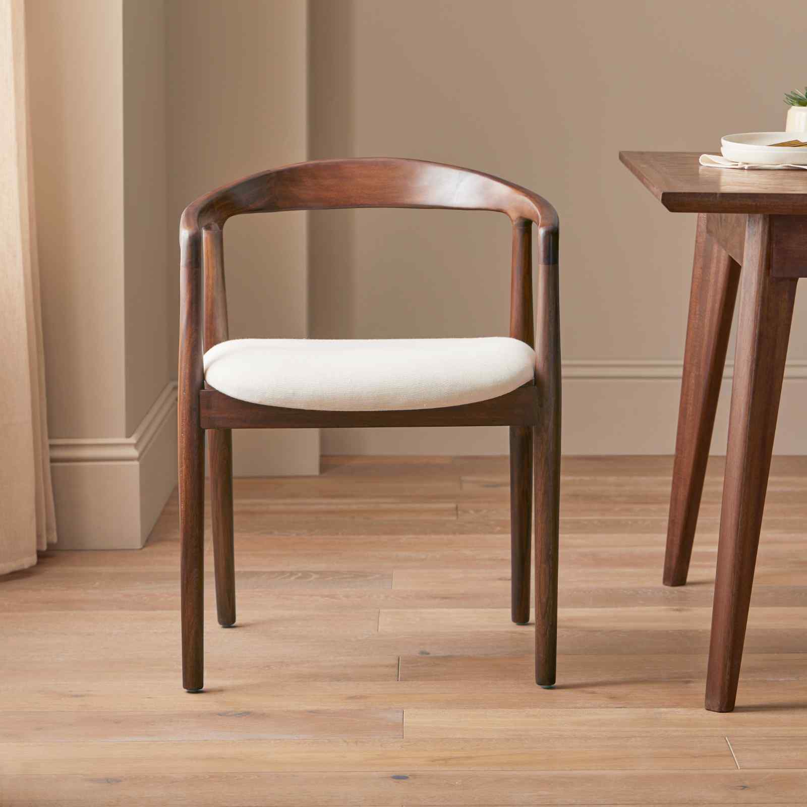 Mid Century Modern Parquet Dining Chair