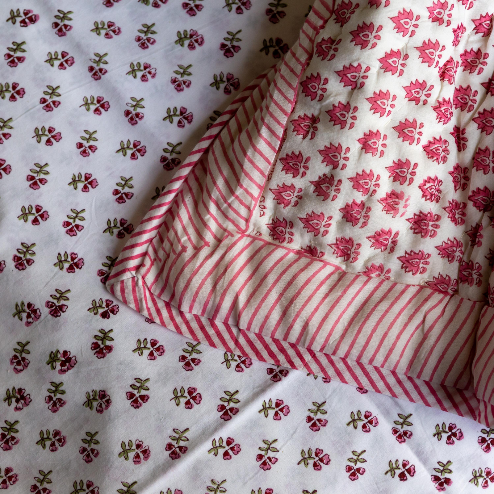 Pink Ditsy Duvet Cover