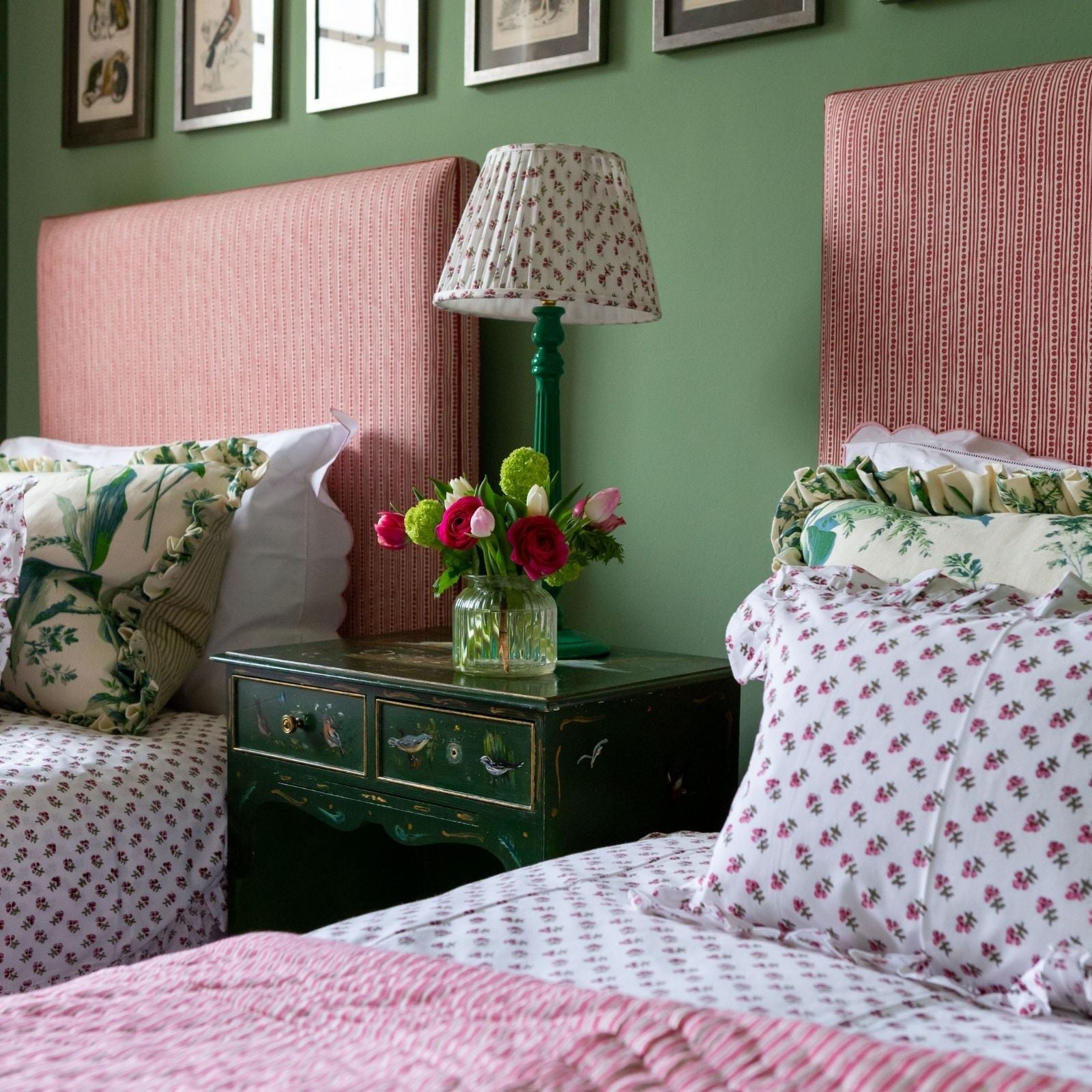 Pink Ditsy Duvet Cover