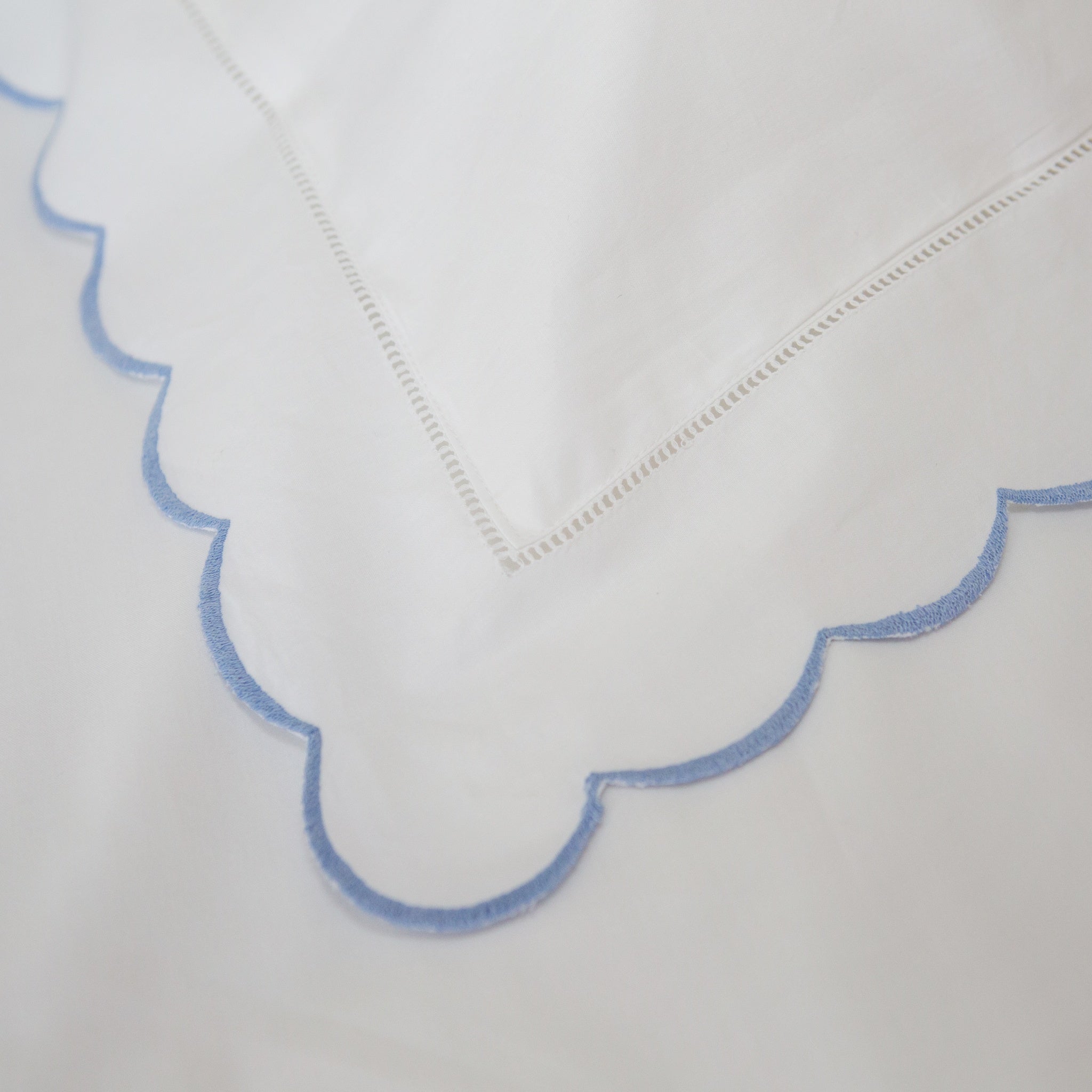 Blue Scallop Pillowcase