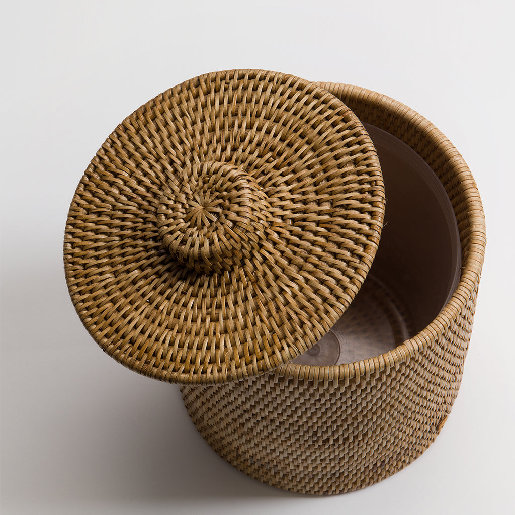 Strand Rattan Bathroom Bin