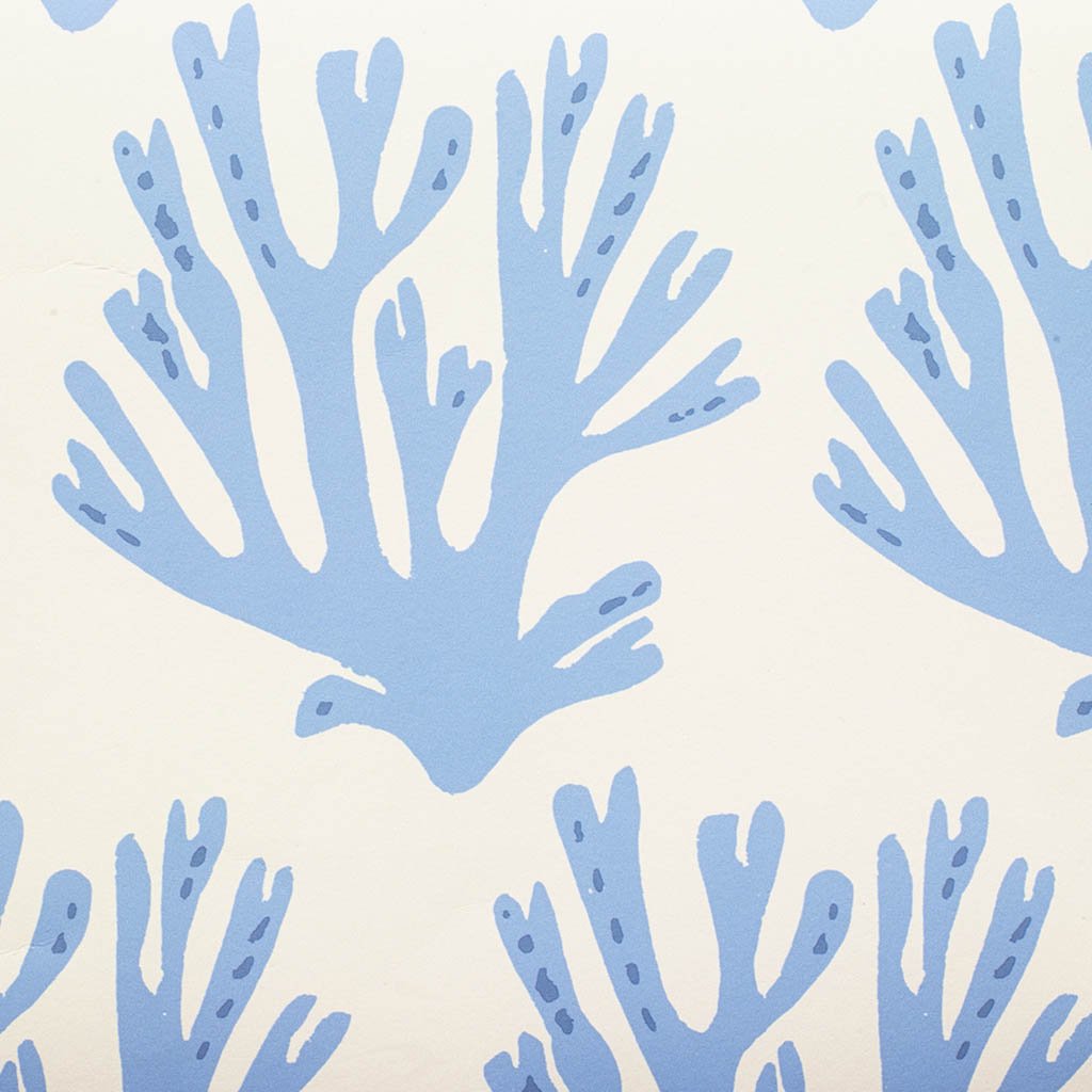 Coral Wallpaper Blue