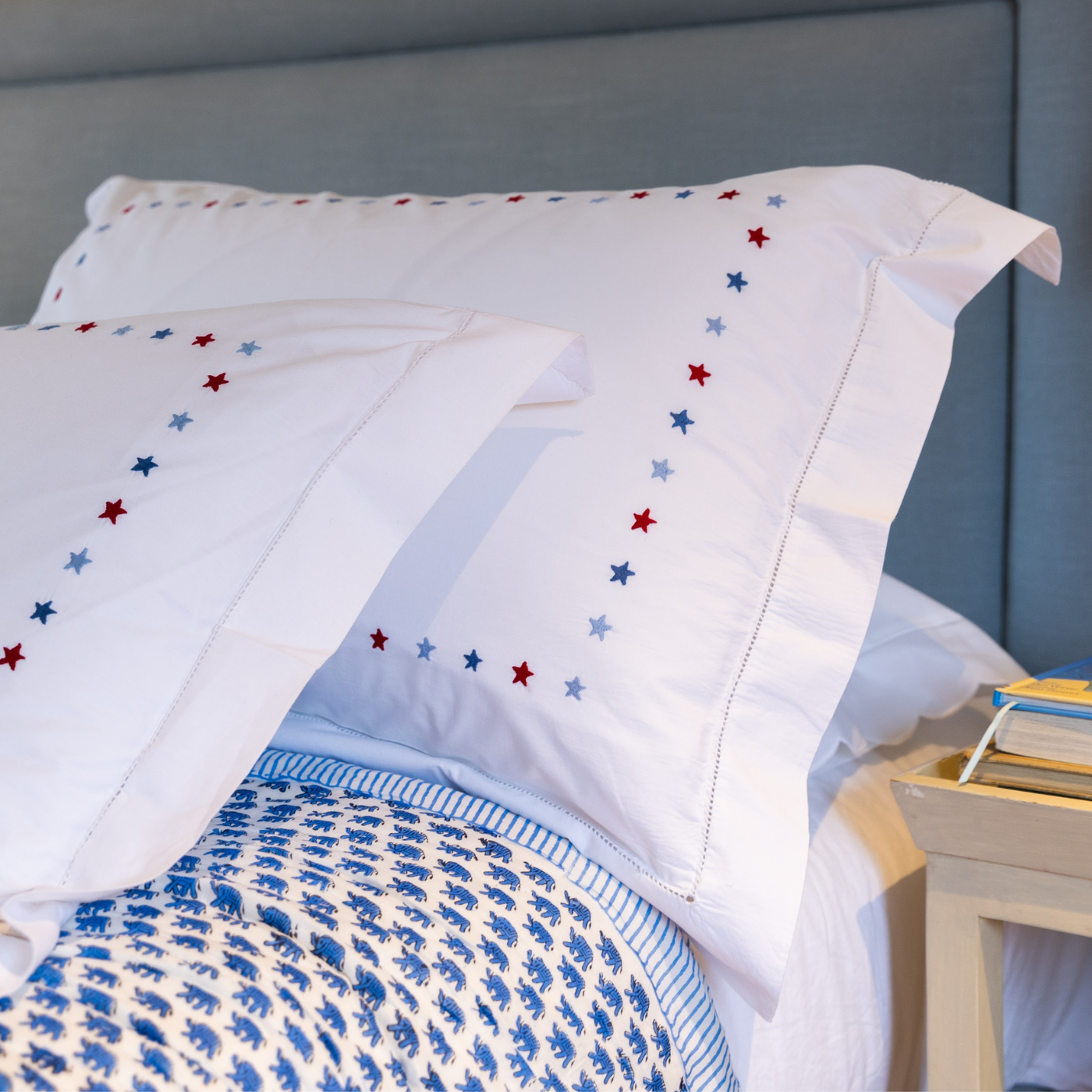 Blue Elephant Cotton Quilt