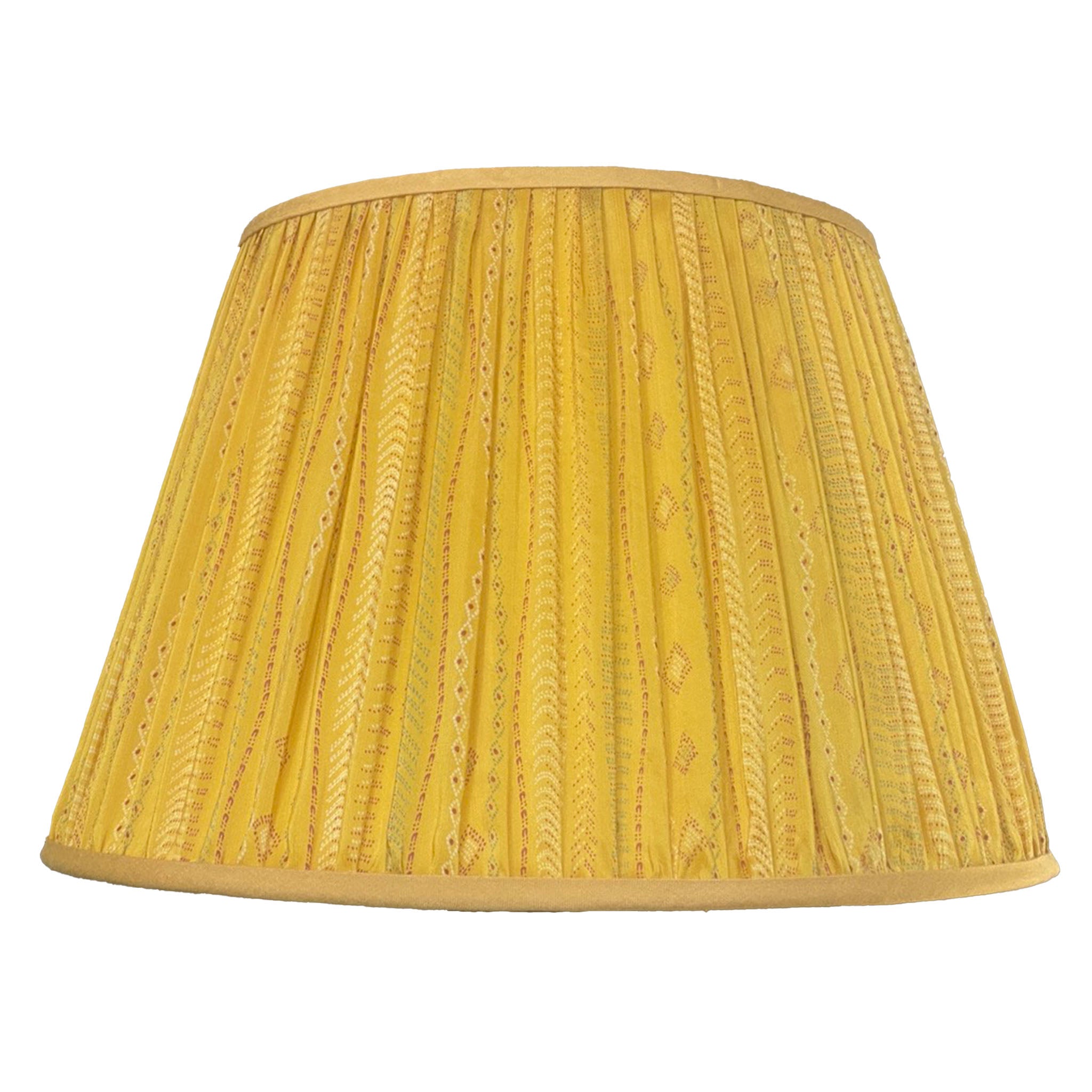Yellow Wave Silk Lampshade