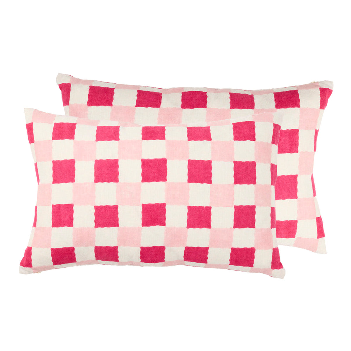 Chequer Pinks Cushion