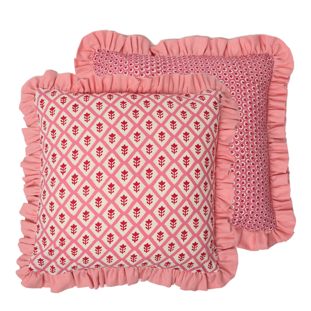 Frill Buti Tuk Tuk Pink Cushion