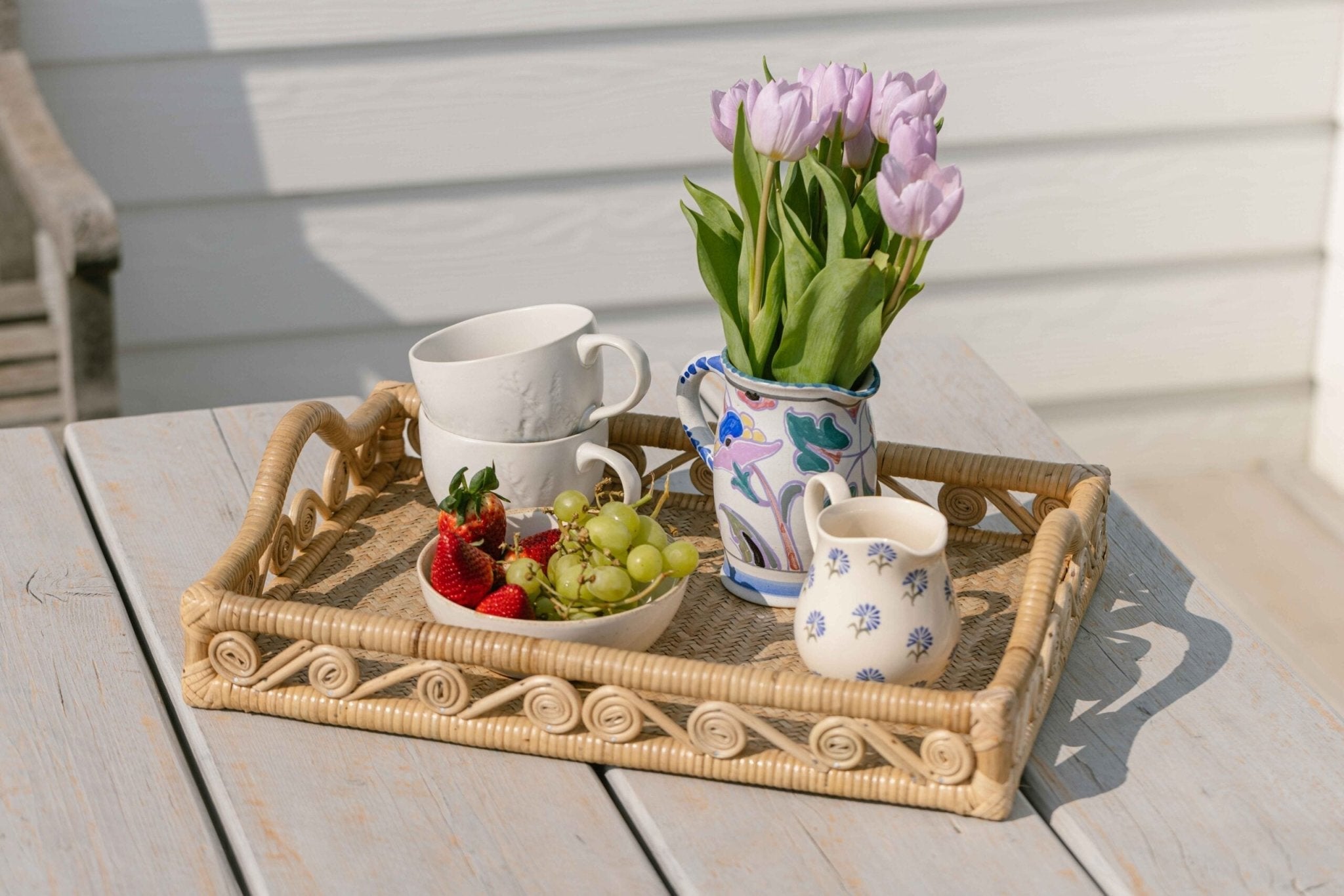 Ivy Rattan Tray