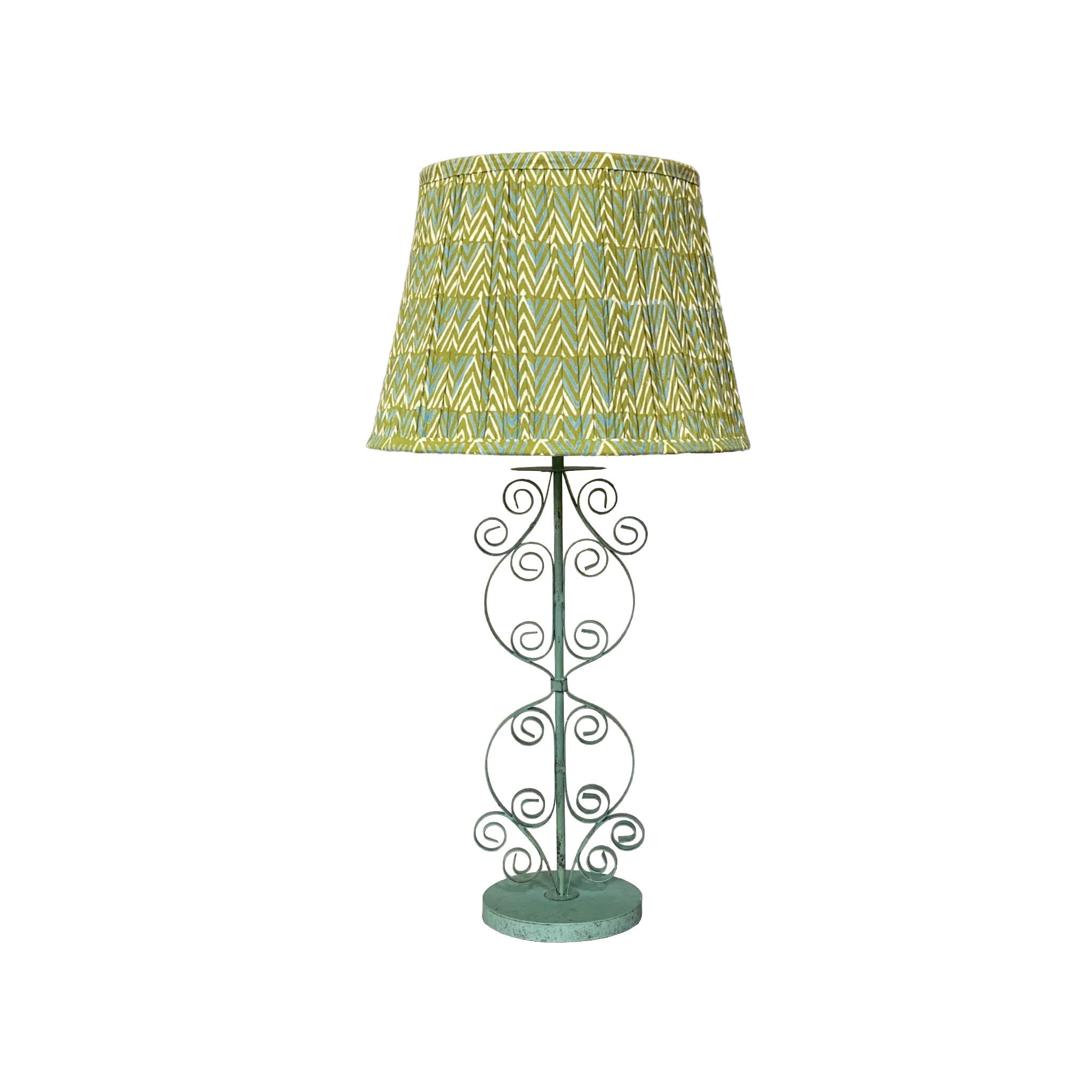 Manali Aqua Curly Table Lamp