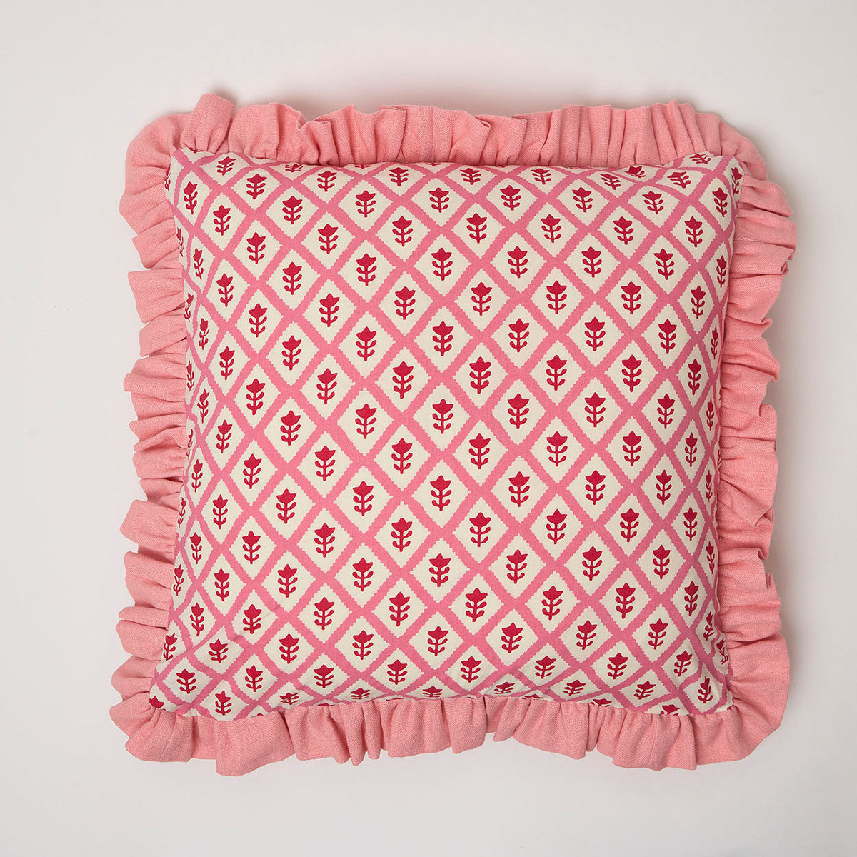 Frill Buti Tuk Tuk Pink Cushion