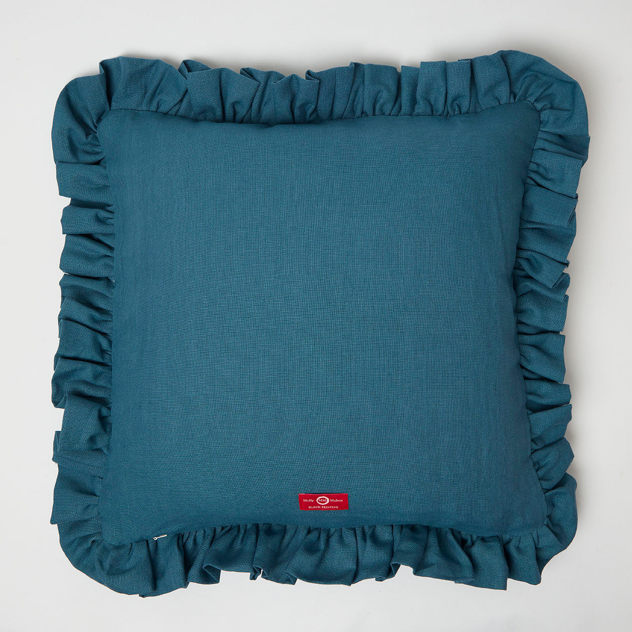 Frill Mini Burchetts Moss Isabella Denim Blue Cushion