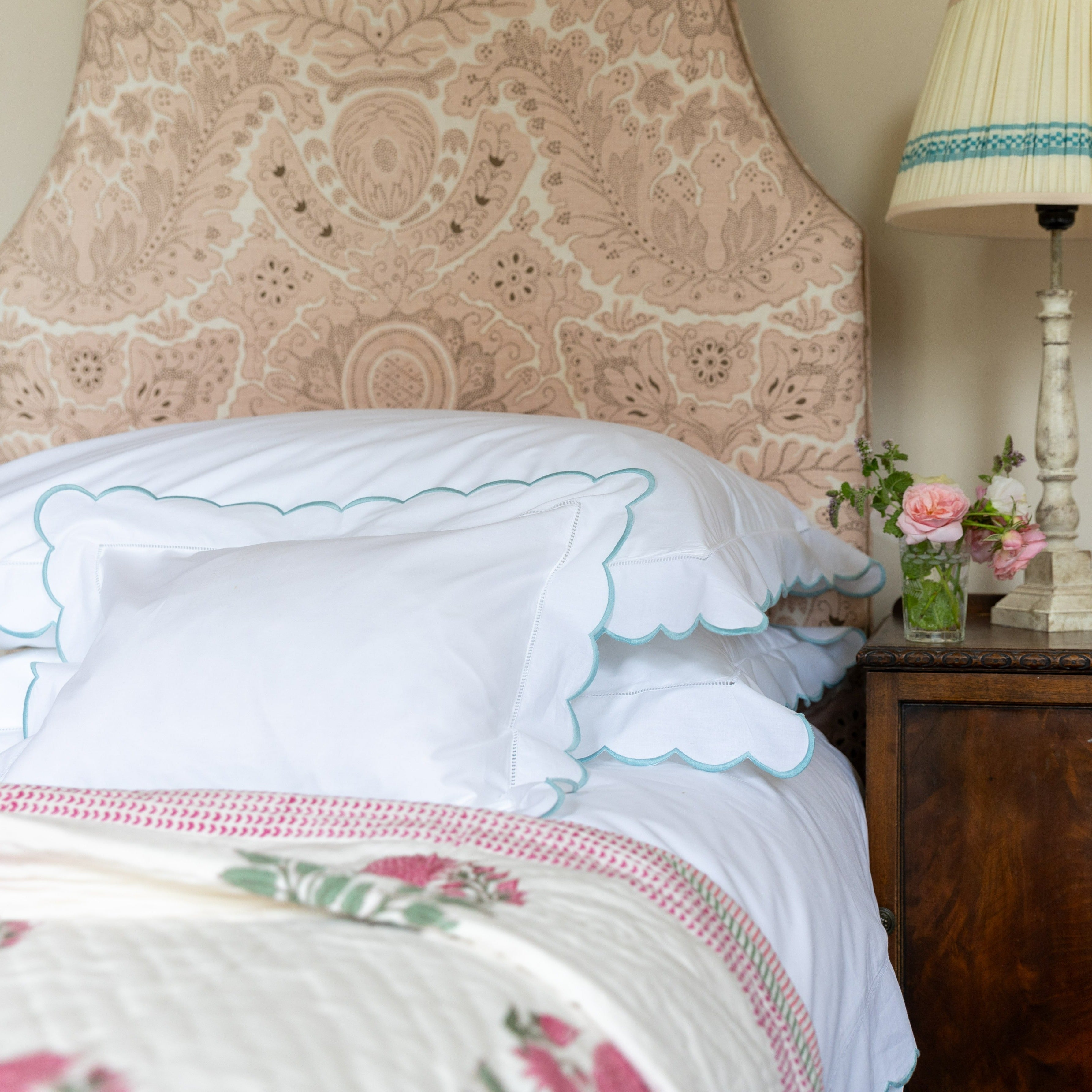 Duck Egg Scallop Duvet Cover