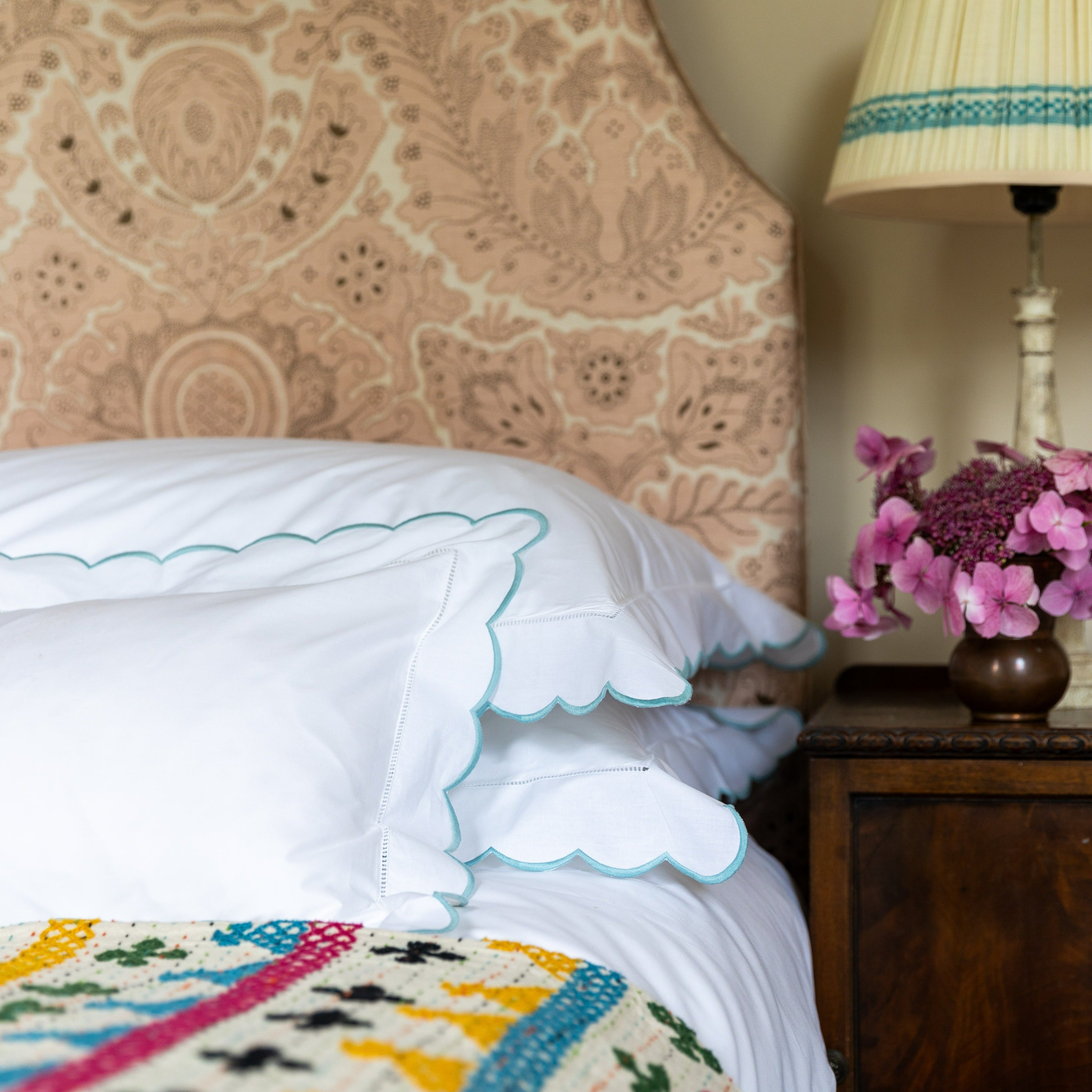 Duck Egg Scallop Pillowcase