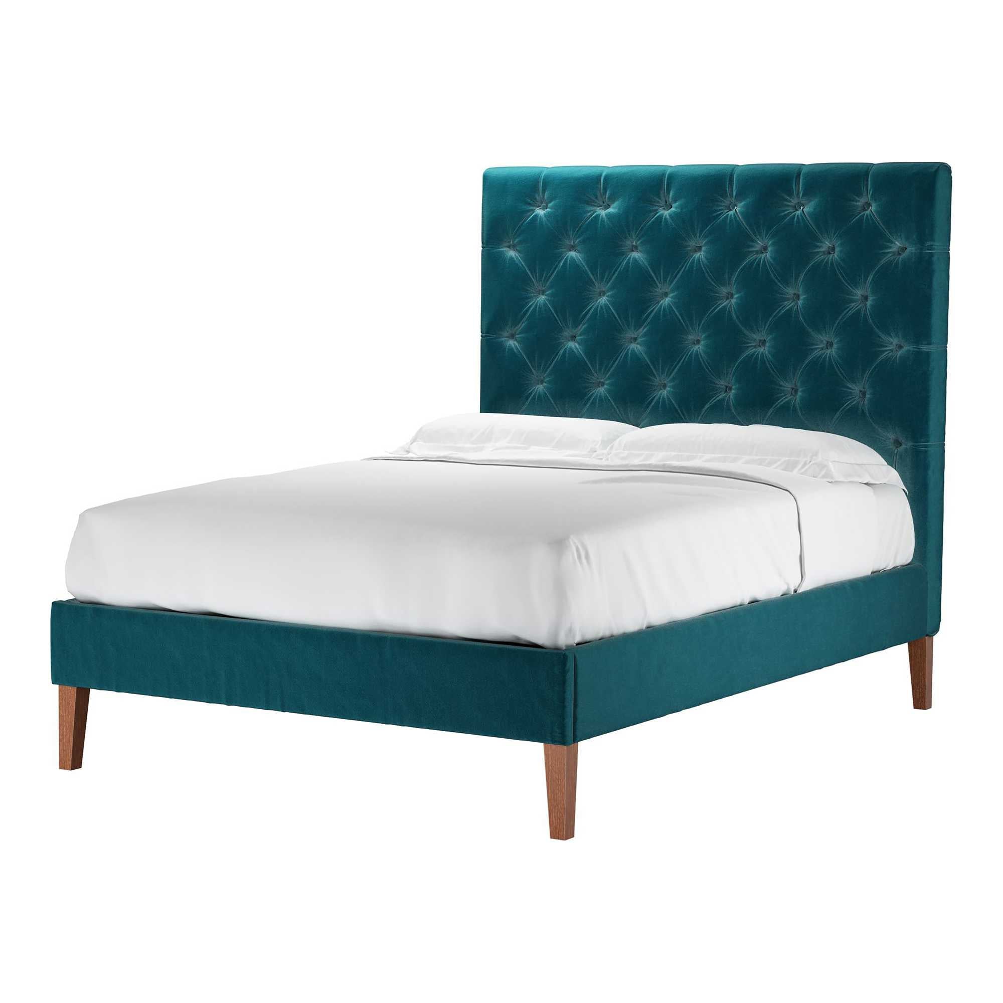 Rosalie Cotton Matt Velvet Bed - Double Size