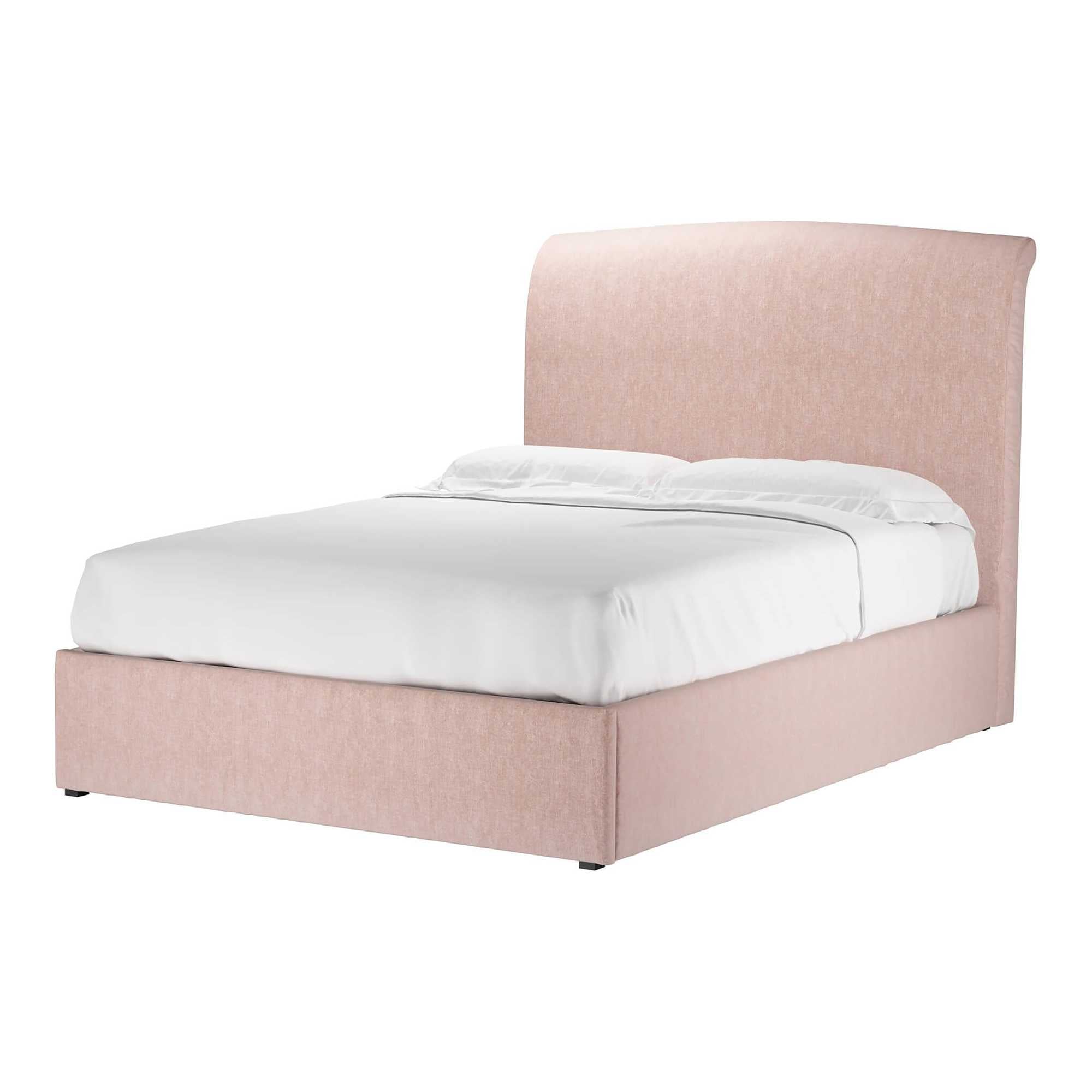 Thea Pavilion Pink Brushstroke Ottoman Bed - Double Size
