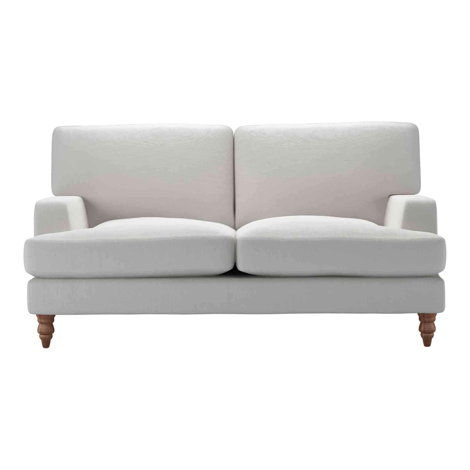 Isla Alabaster Brushed Linen Cotton Sofa - 2 Seater
