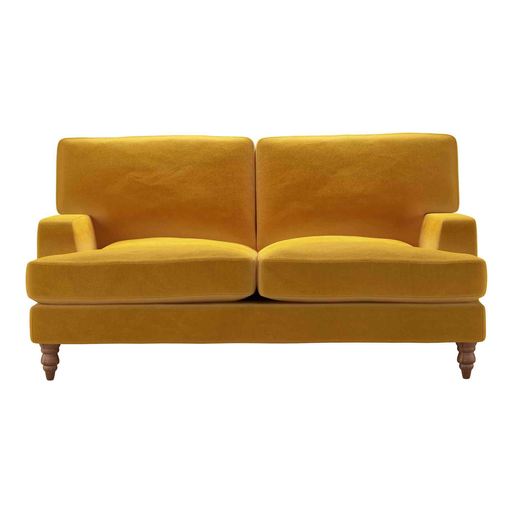Isla Cotton Matt Velvet Sofa - 2 Seater