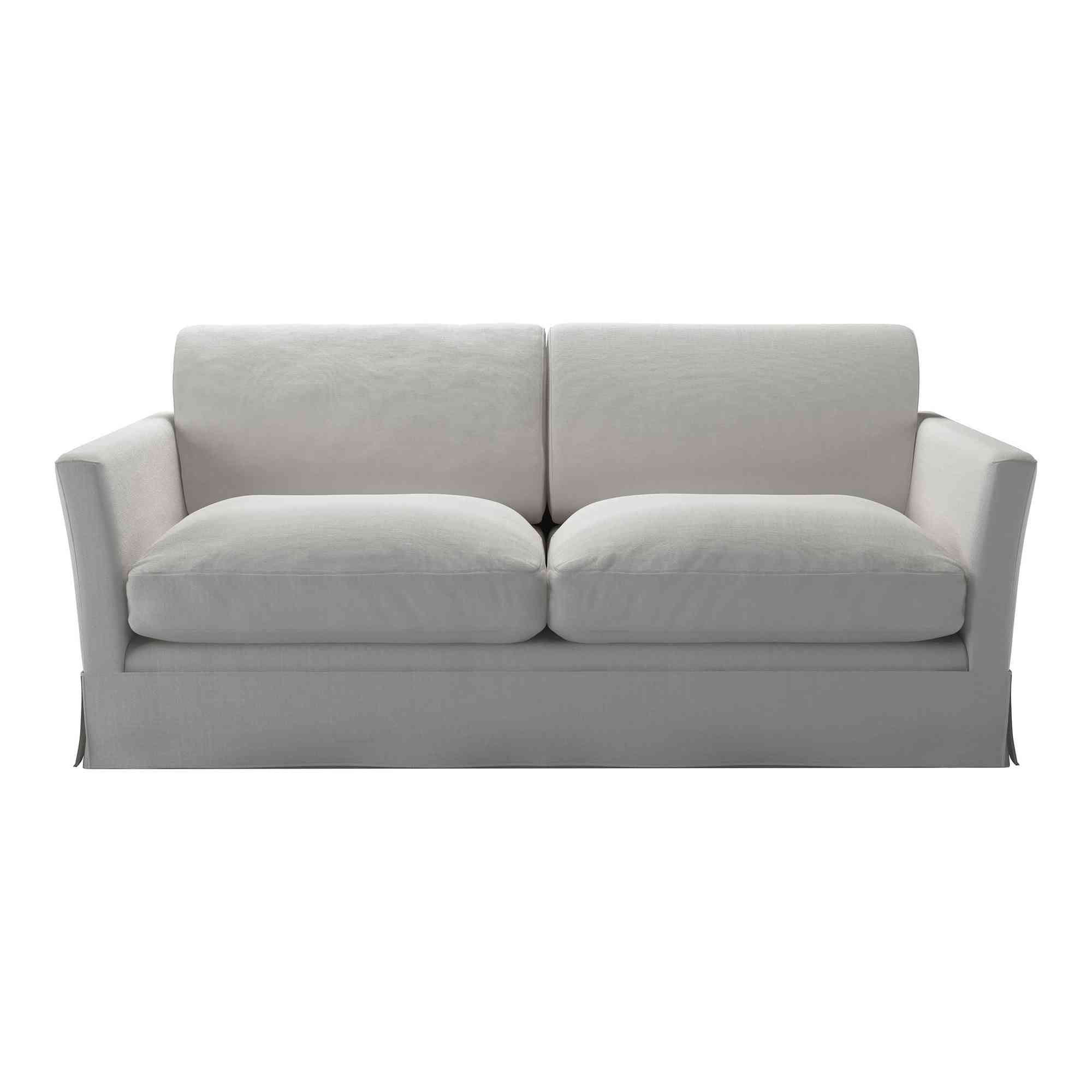 Otto Alabaster Brushed Linen Cotton Sofa - 2.5 Seater