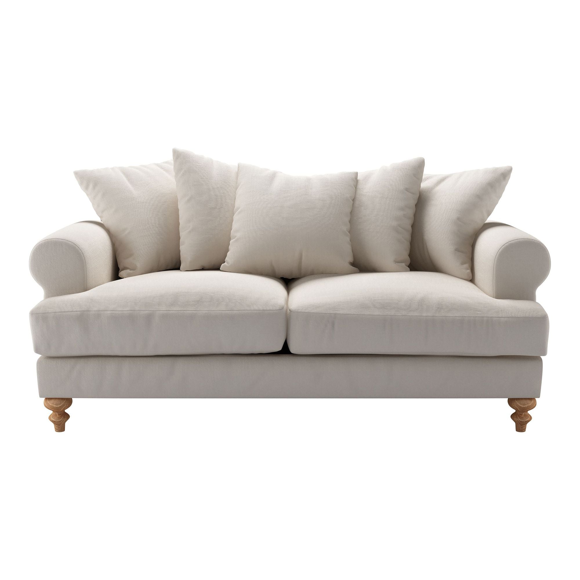 Teddy Brushed Linen Cotton Sofa - 2.5 Seater
