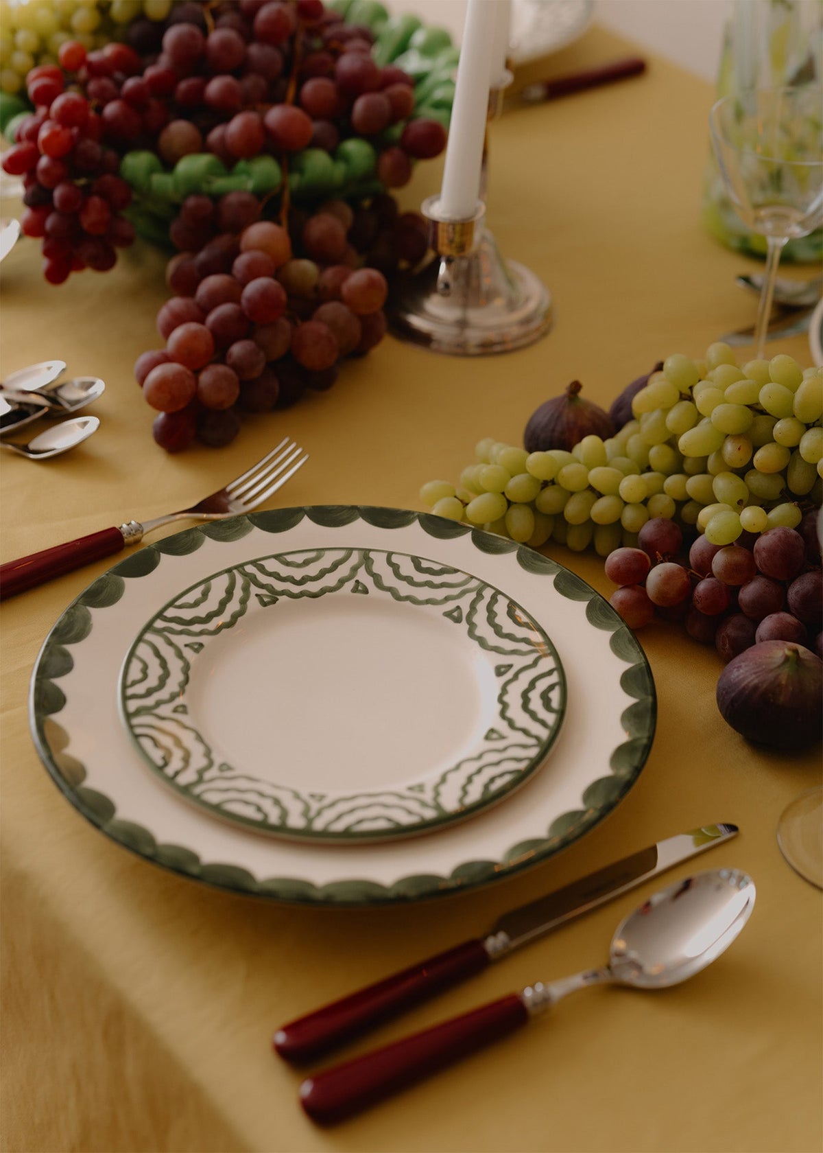 Green Tabla Side Plate | Singles & Set of 4