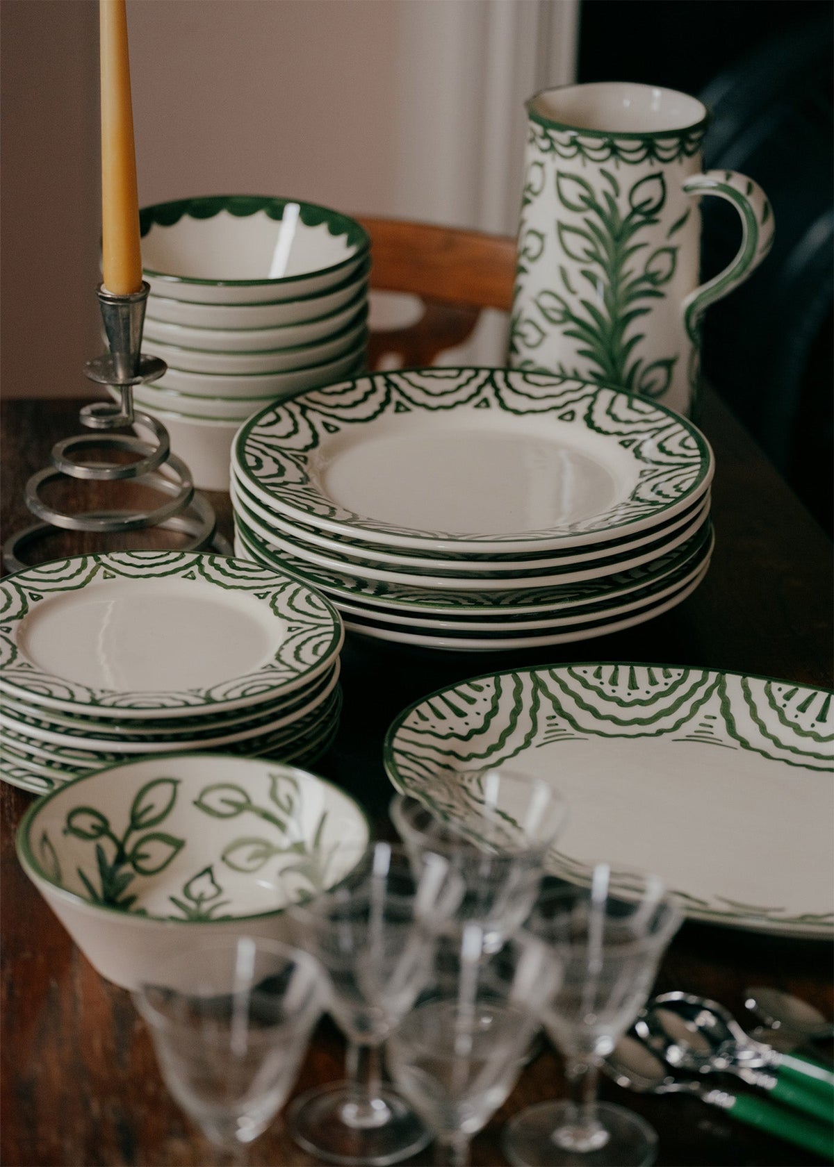 Green Tabla Side Plate | Singles & Set of 4