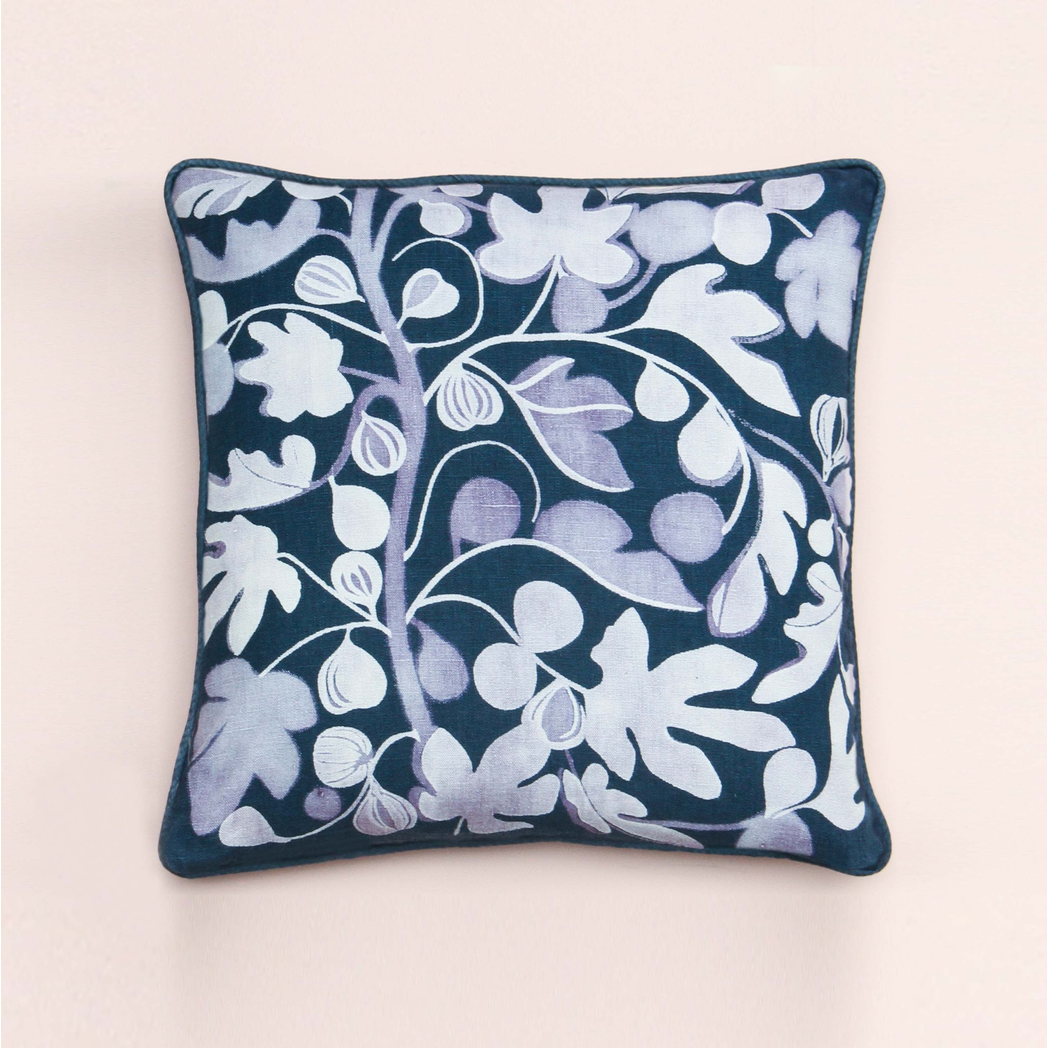Figs Cushion (indigo)
