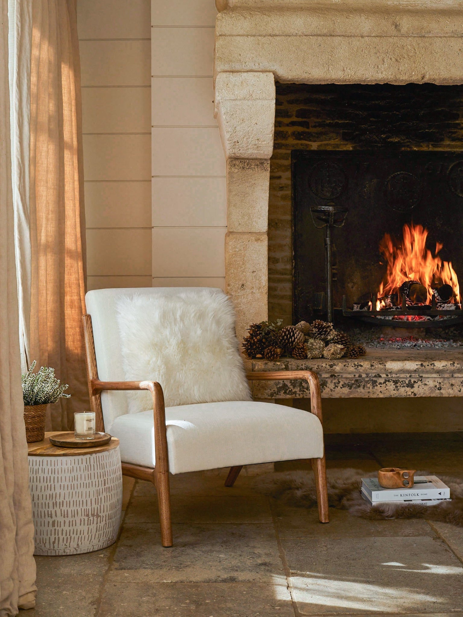 Sheepskin Cushion - White