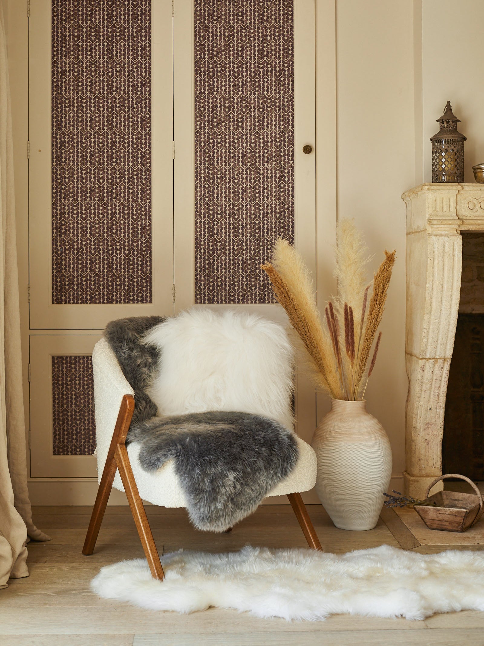 Icelandic Sheepskin Cushion - White