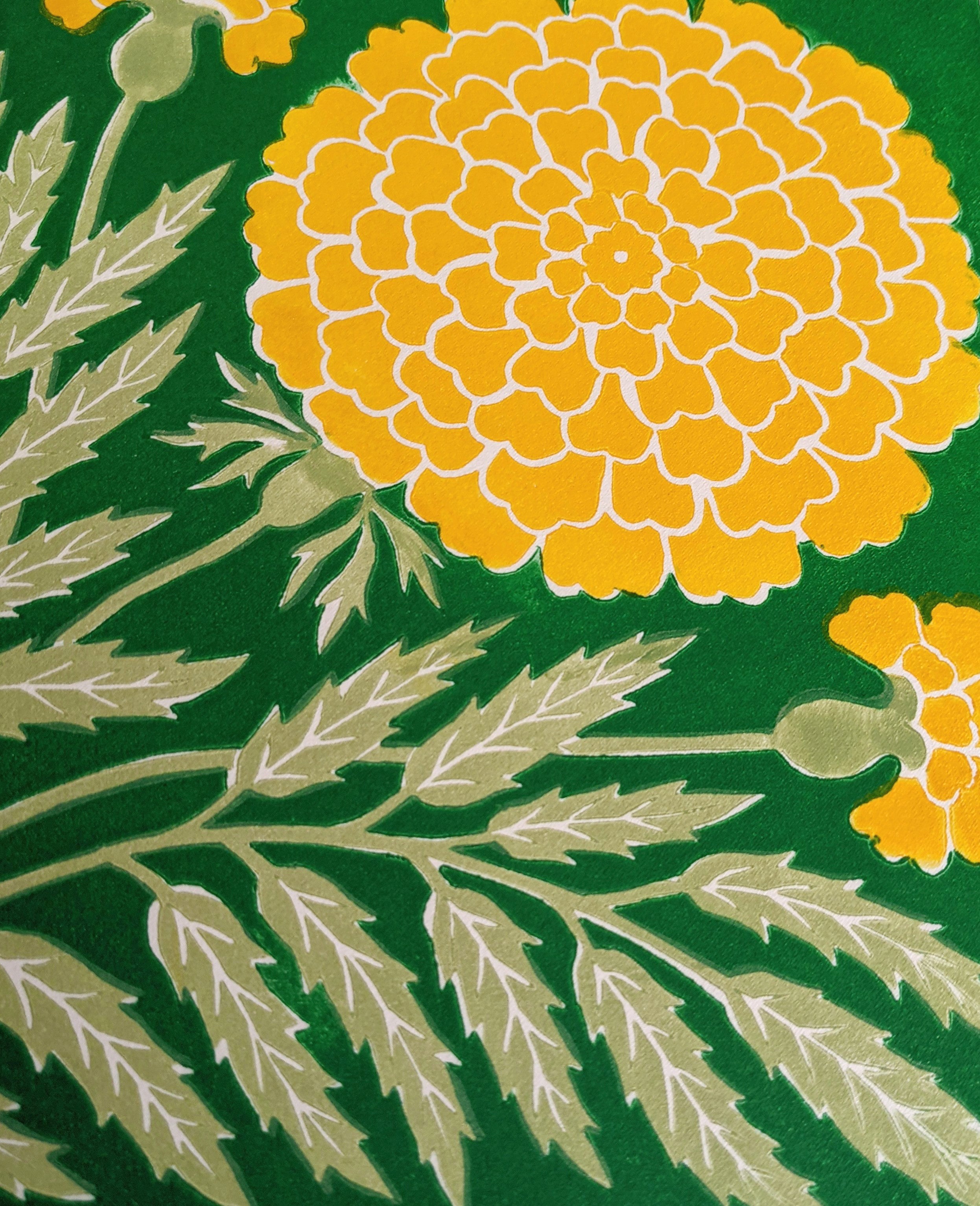 MARIGOLD PRINT, EMERALD