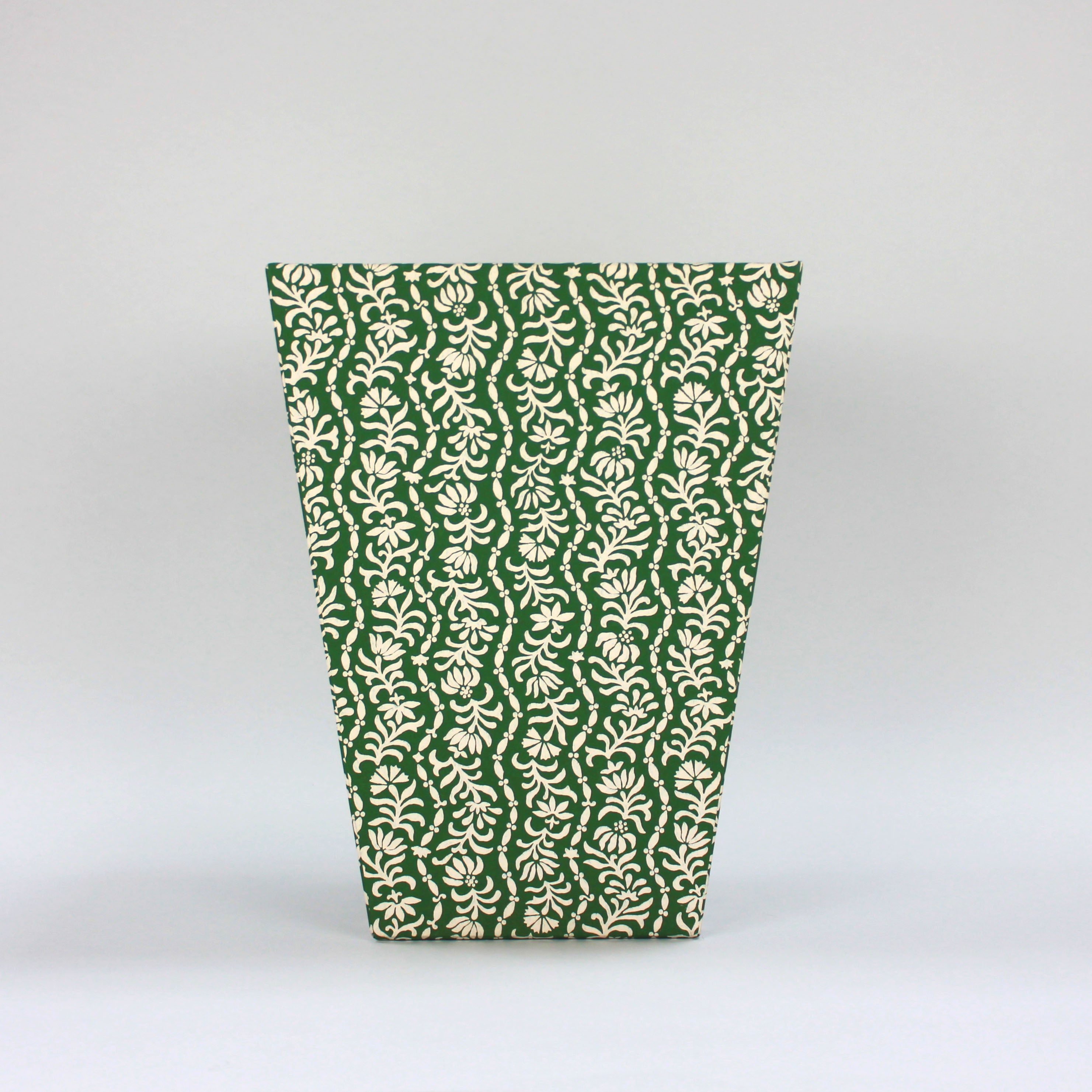 Waste Paper Bin - Posy, Emerald