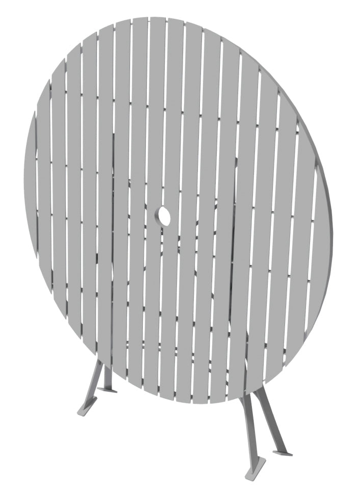Darsham 1m Round Table & 4 Chairs Type B Etched