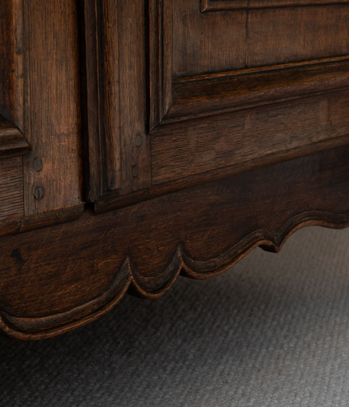 French Oak Buffet à Deux Corps, Louis XV Period