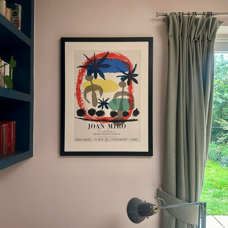 Constellations Vintage Lithographic Poster by Joan Miró