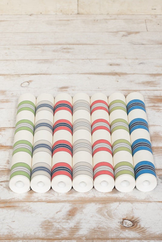 Vintage Deckchair Wallpaper - COBALT