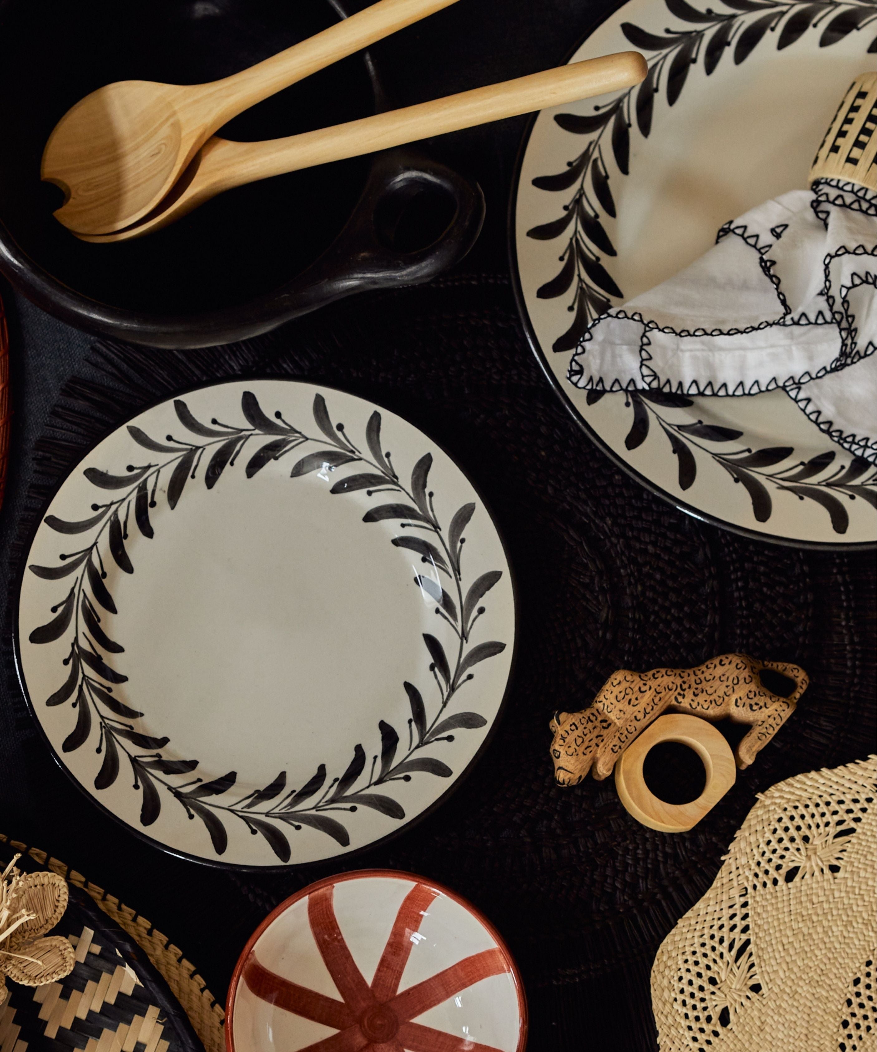 Side Plate -  Helecho - Jet Black