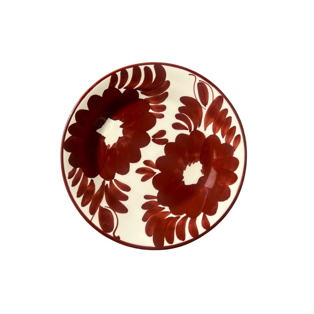 Florita Dessert Plate, Espresso