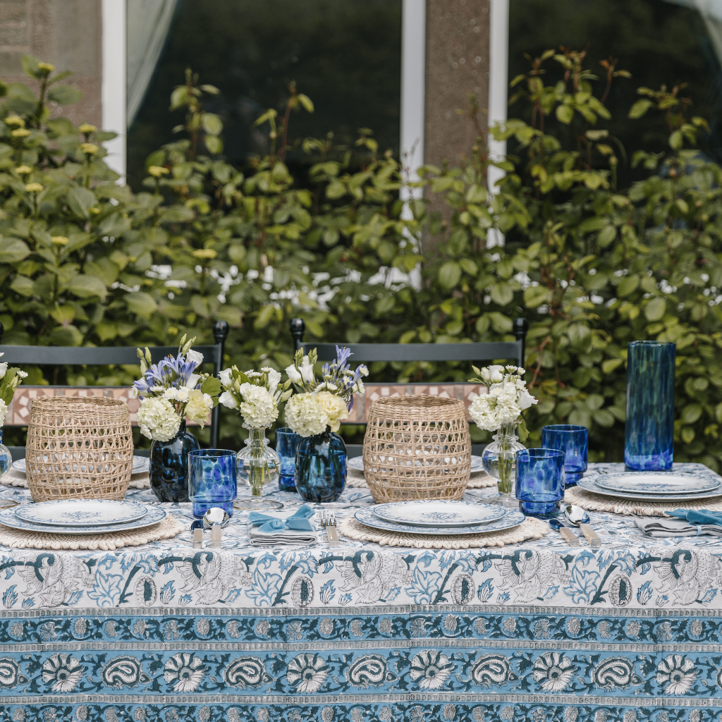 Lapis Blue Tablecloth