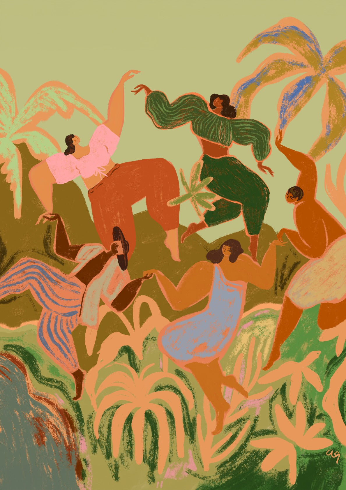 Spring Frolic Print by Arty Guava